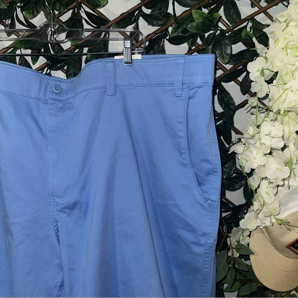 Classic Blue Men's Flat Front Shorts - Picture 3 of 7